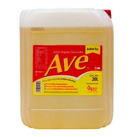 Aceite Vegetal AVE 20 Lts. Action Fry Soya-Canola