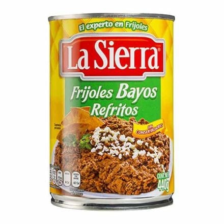 Frijol bayo refrito La Sierra Lata de 440 g