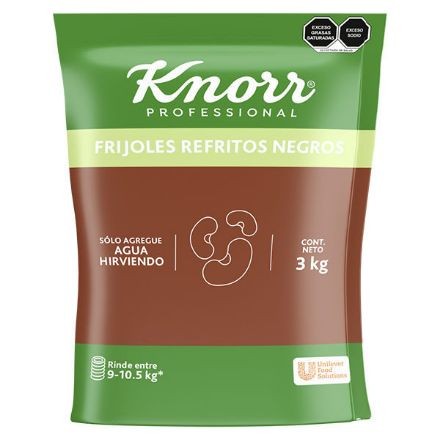 Frijol negro deshidratado Knorr Saco de 3 Kg